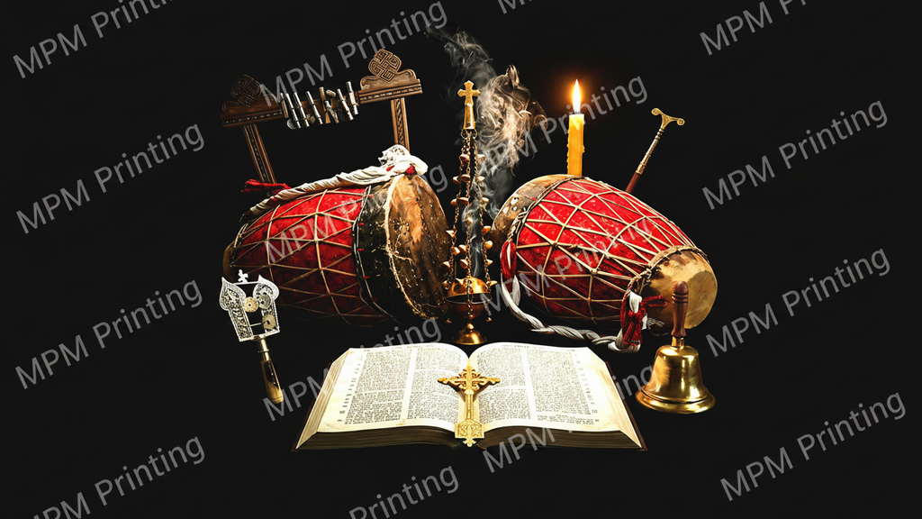 Ethiopian Orthodox Church Art Repositionable Adhesive Poster | Removable Peel & Stick Wall Decor