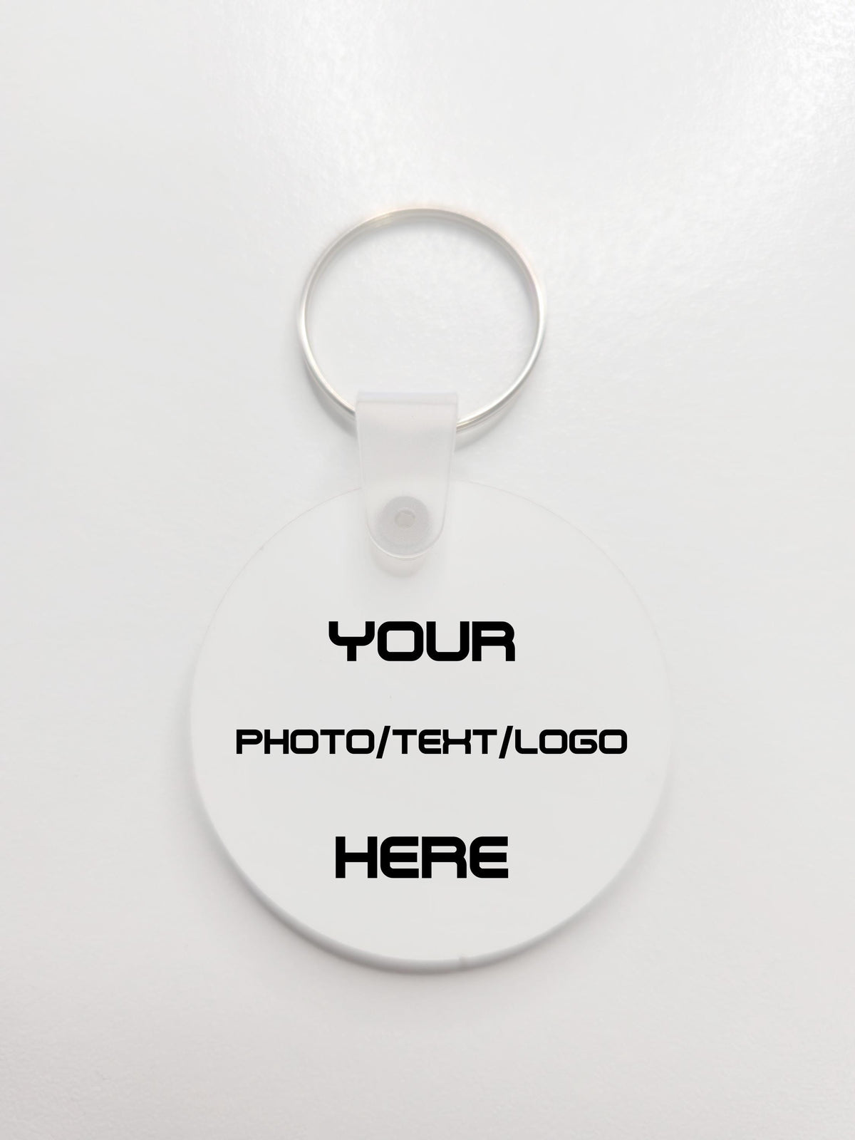 Double-Sided Custom Photo Keychain – Personalized Picture Keychain with Your Image, Family, or Pet