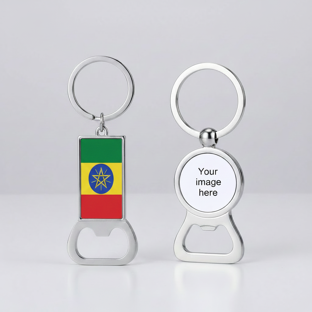 Custom Photo Bottle Opener Keychain – Personalized Picture Keychain Gift for Him or Her