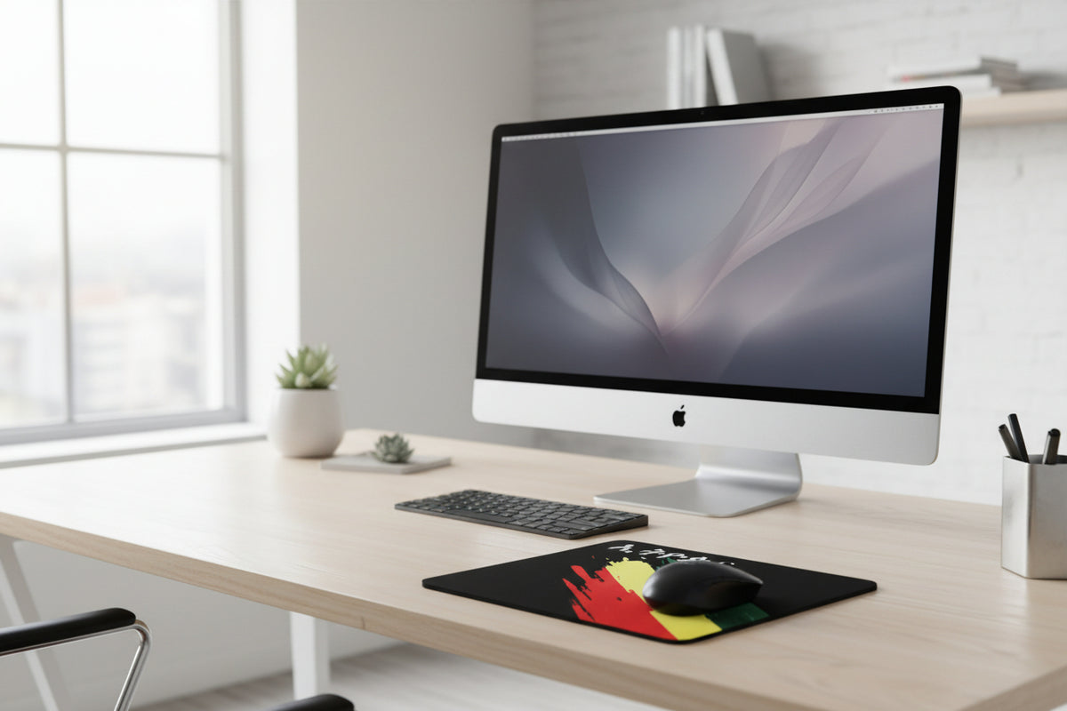 Ethiopian Flag Mousepad: African Pride Desk Accessory