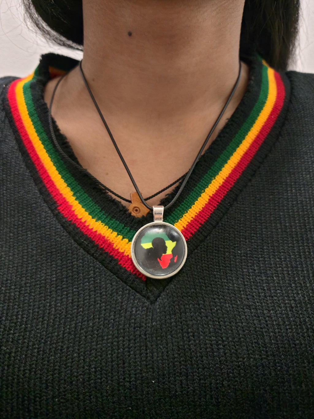 Handmade Africa Map Pendant Necklace: Heritage Jewelry Gift