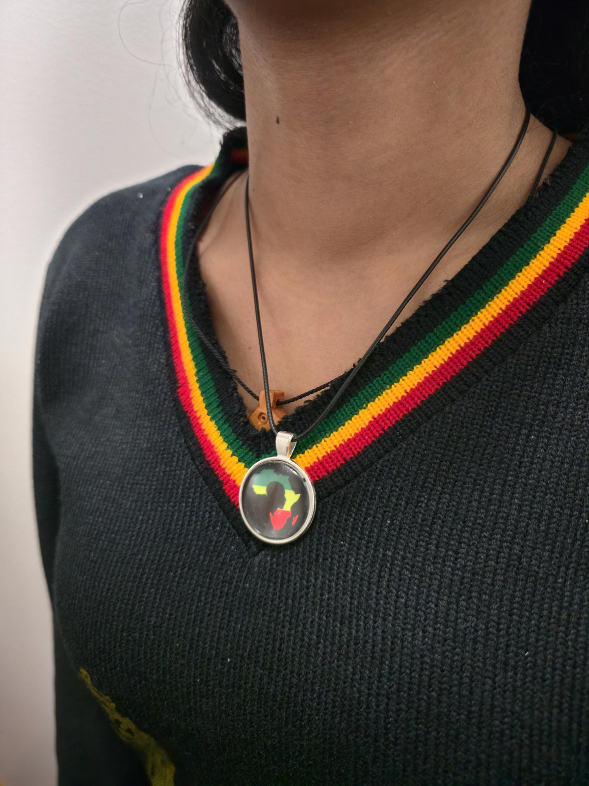 Handmade Africa Map Pendant Necklace: Heritage Jewelry Gift