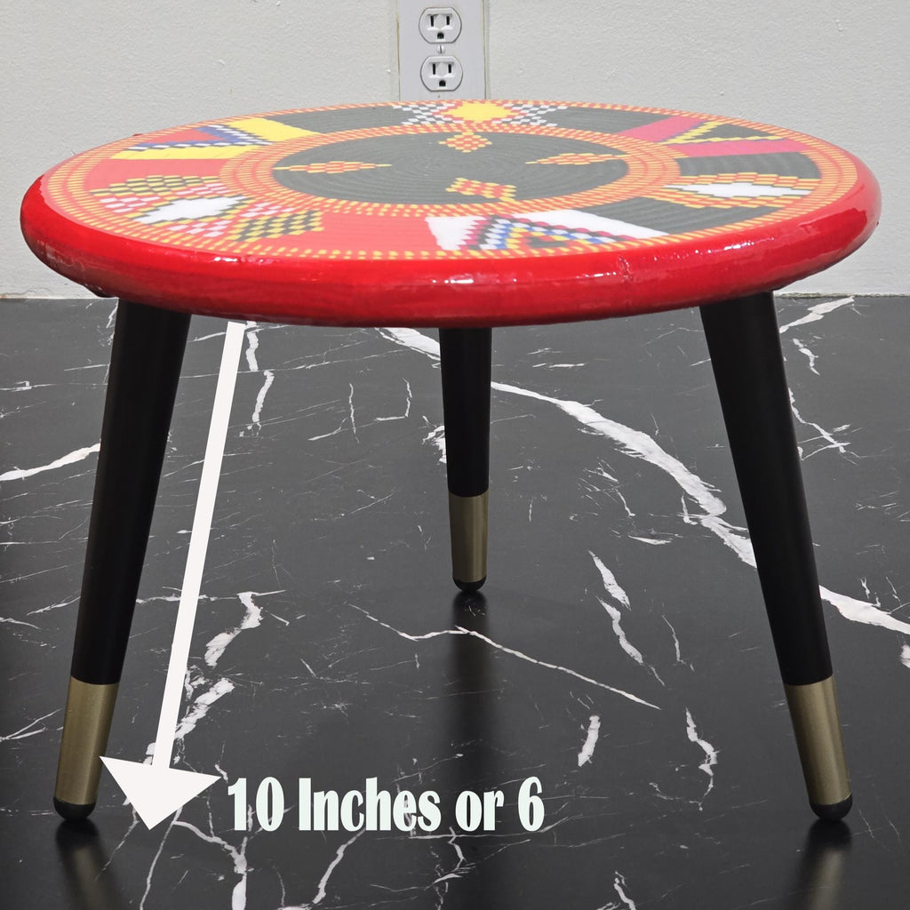 Habesha Coffee Ceremony Rekebot | Ethiopian Coffee Cermony Tray | 15" Top (10" or 6" Legs)