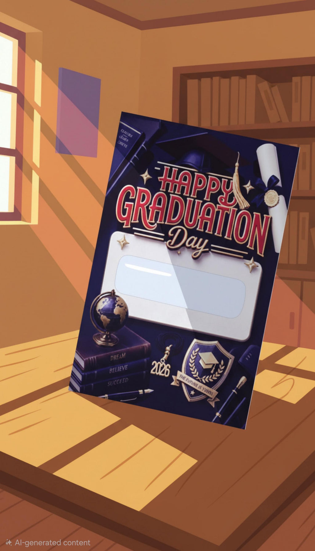 Cash Gift Greeting Card | Birthday, Graduation, Wedding & More - 4x6 inches Acrylic Card
